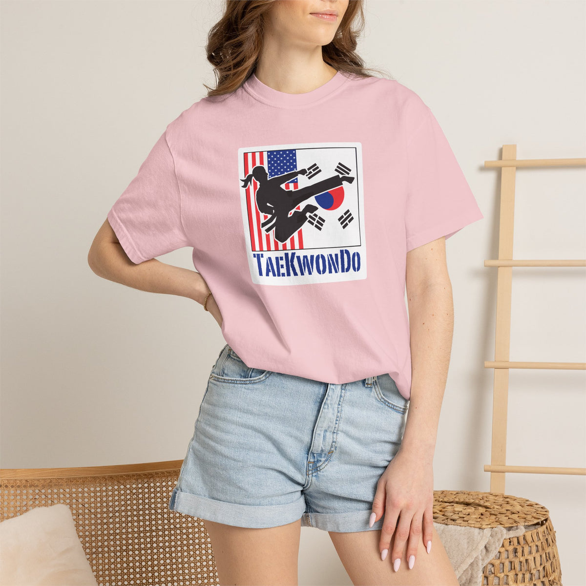 women's TKD flag tee