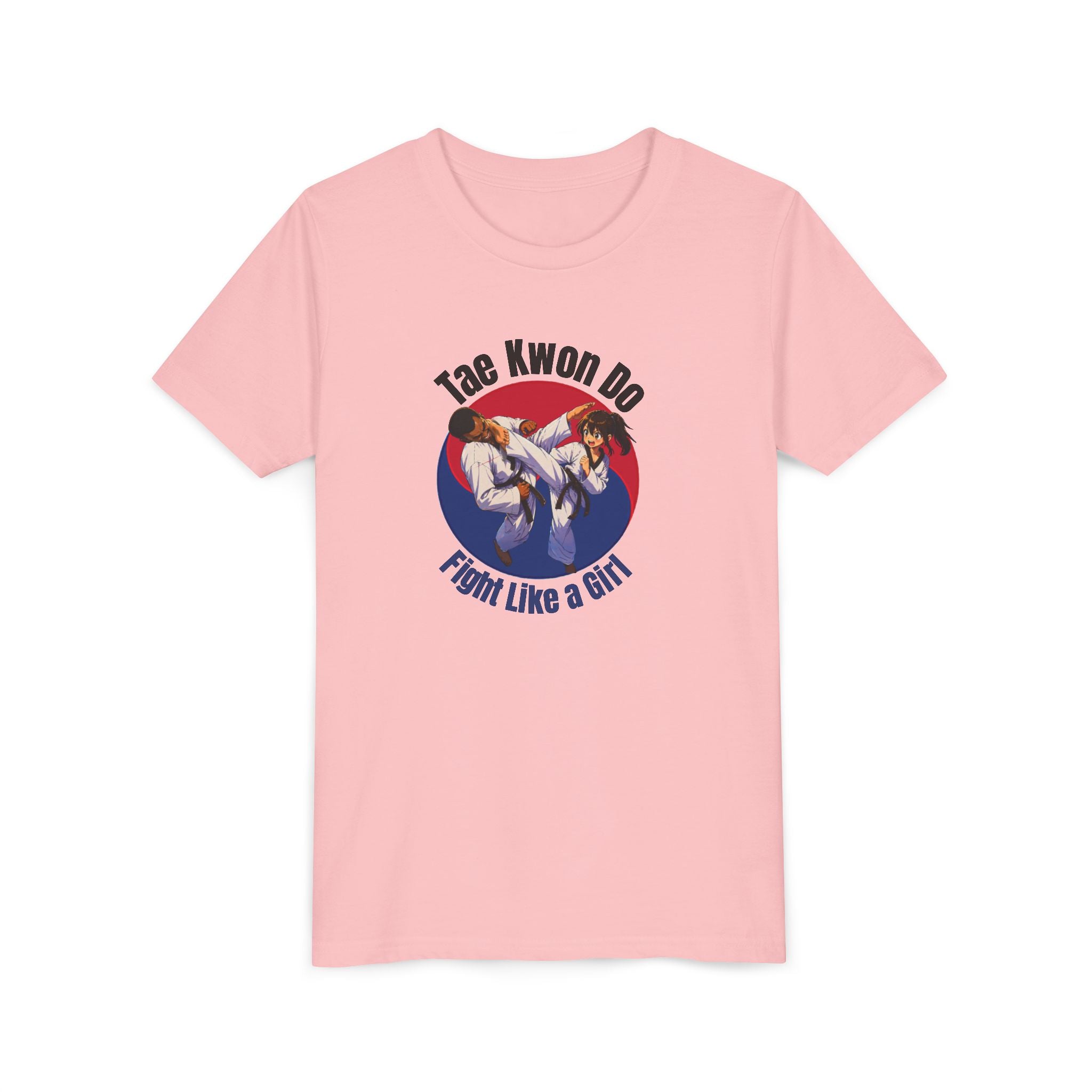 “Fight Like a Girl” Youth Tae Kwon Do T‑Shirt