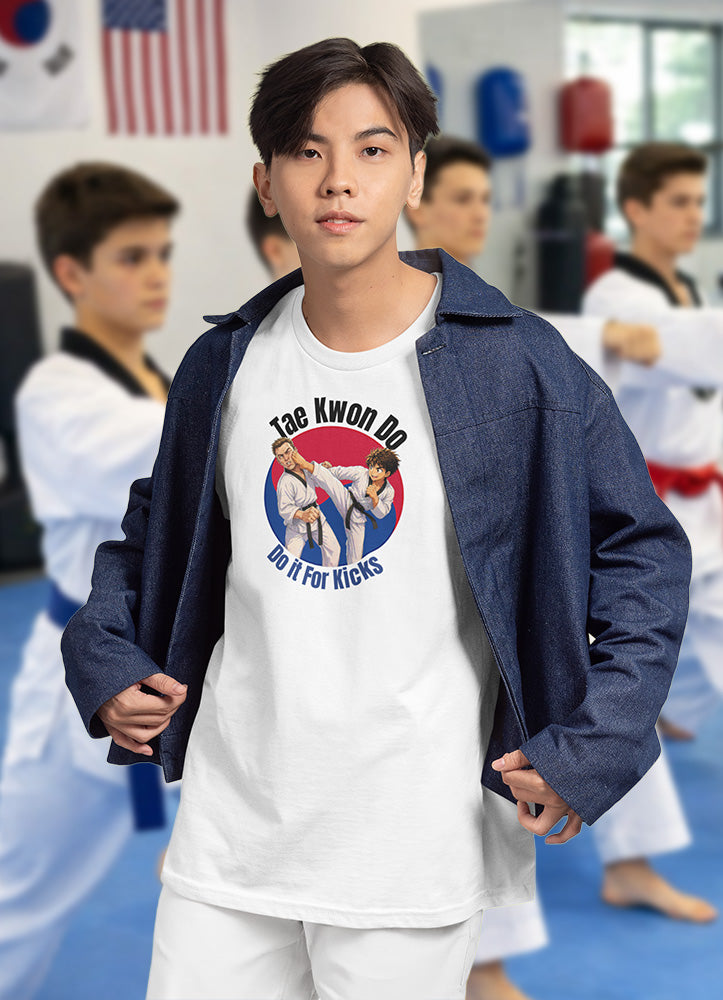 "Do It For Kicks" Boys Taekwondo T‑Shirt
