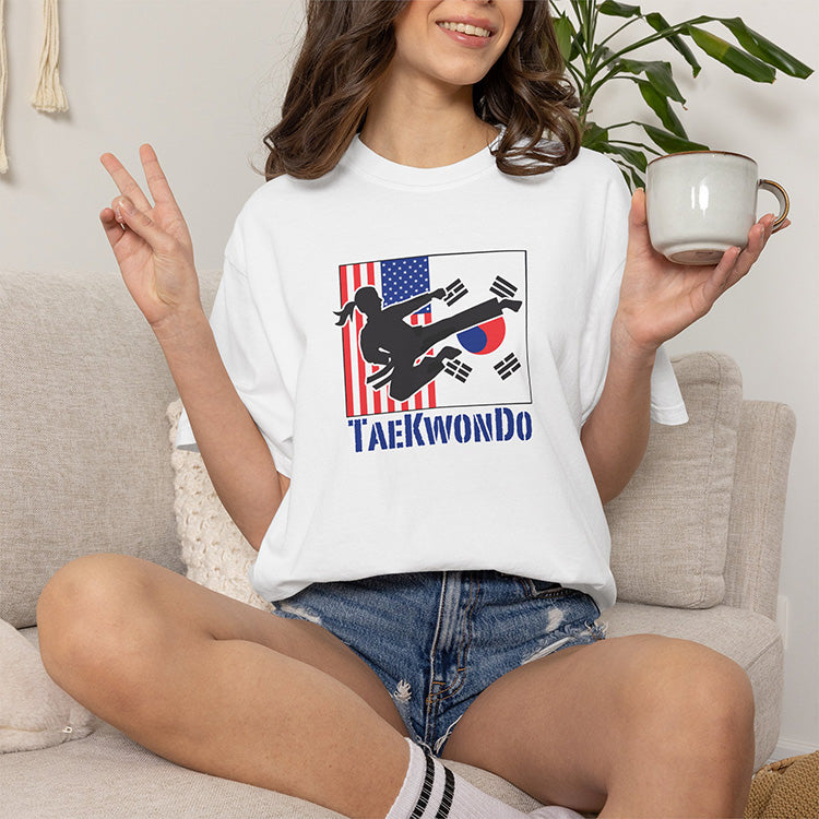 women's TKD flag shirt