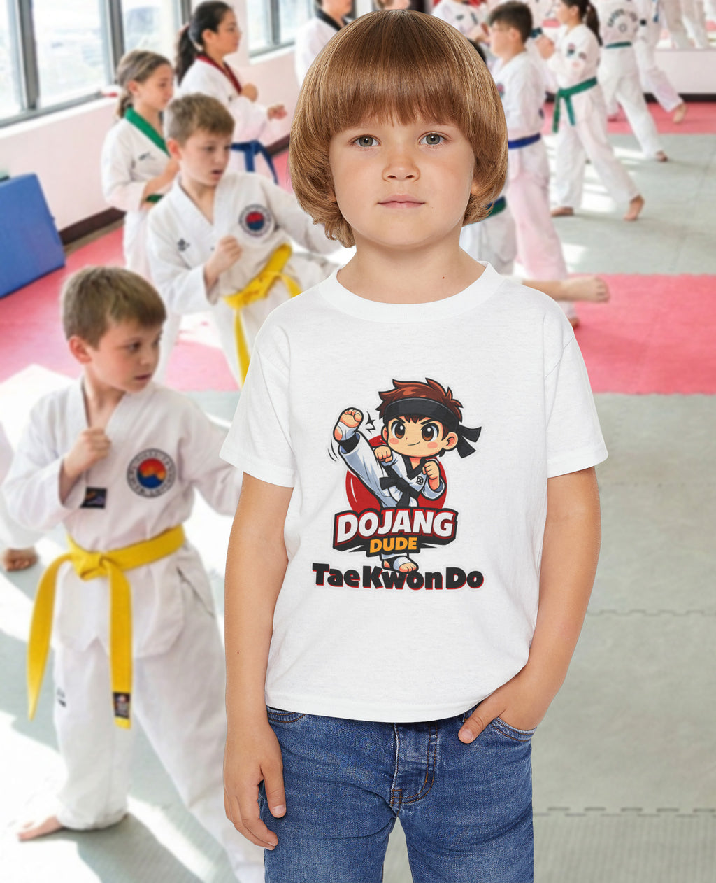 "Dojang Dude" Taekwondo Kids Martial Arts Tee