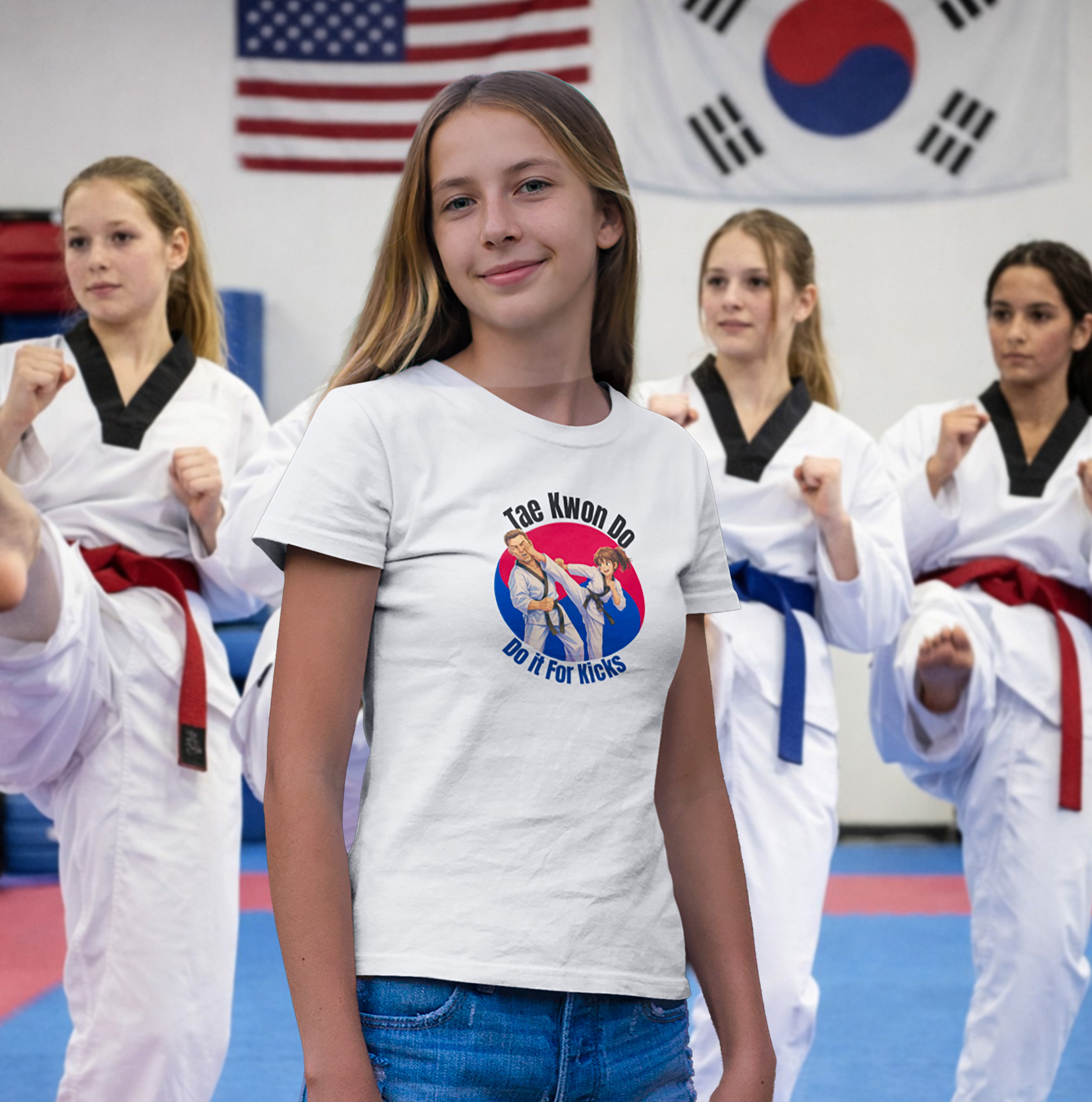 "Do It For Kicks" Girl's Taekwondo Tee